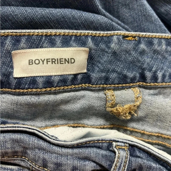 Torrid Boyfriend Crop Jeans Distressed Women's Plus Size 26 Blue Denim Medium - Picture 6 of 8